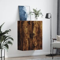 vidaXL füstös tölgy fali szekrény 69,5x34x90 cm 3
