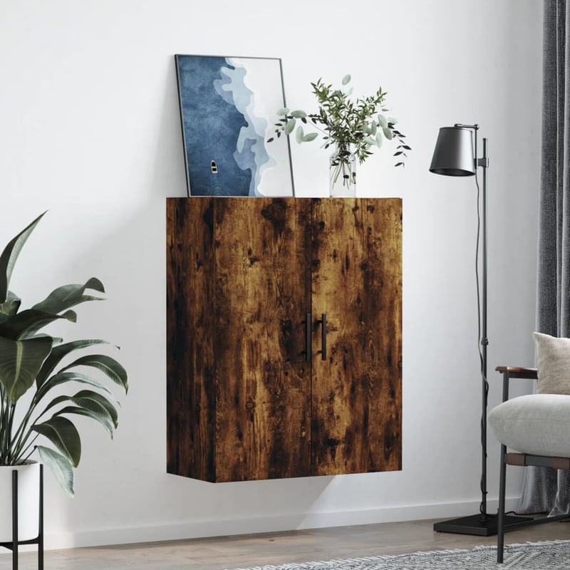 vidaXL füstös tölgy fali szekrény 69,5x34x90 cm
