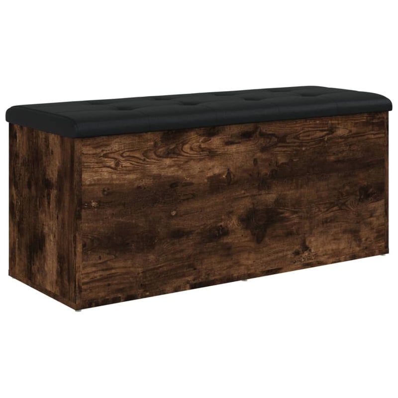vidaXL füstös tölgy szerelt fa tárolópad 102x42x45 cm