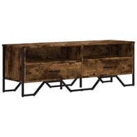 vidaXL füstös tölgy TV-szekrény 122x34x41 cm szerelt 1