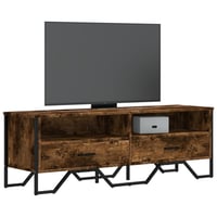 vidaXL füstös tölgy TV-szekrény 122x34x41 cm szerelt 2