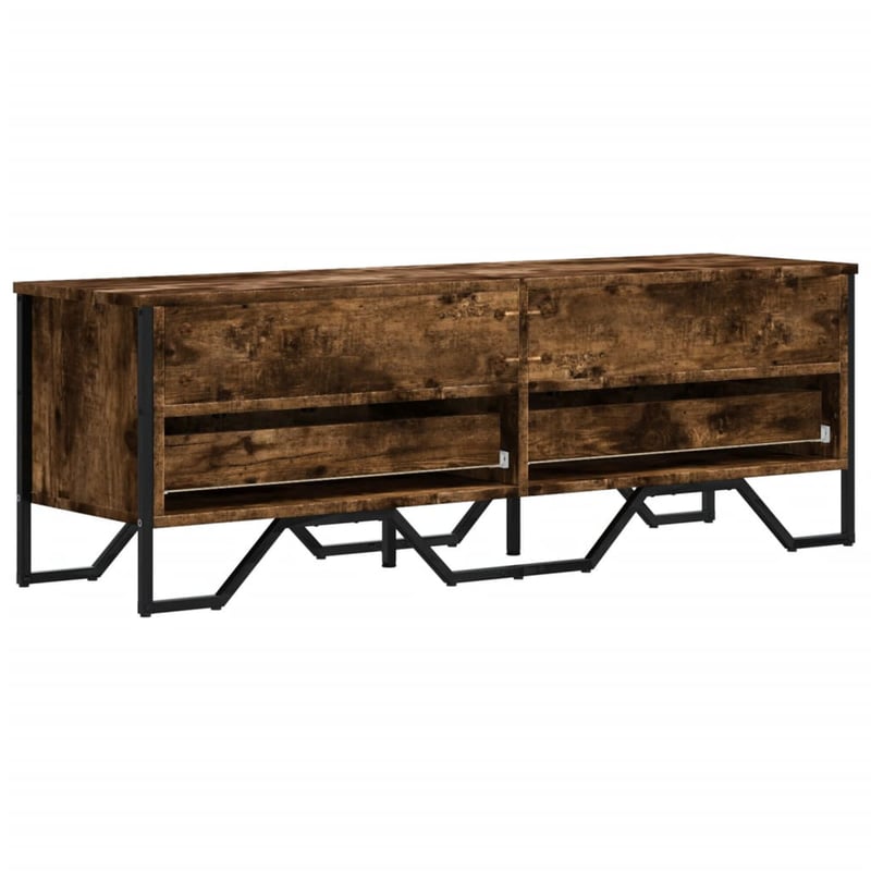 vidaXL füstös tölgy TV-szekrény 122x34x41 cm szerelt