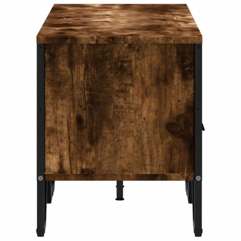 vidaXL füstös tölgy TV-szekrény 122x34x41 cm szerelt