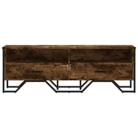 vidaXL füstös tölgy TV-szekrény 122x34x41 cm szerelt 4