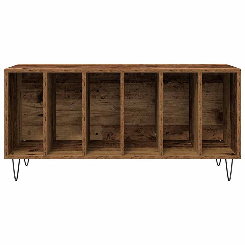 vidaXL Hanglemez szekrény polcokkal régi fa stílusban 100x38x48cm