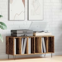 vidaXL Hanglemez szekrény polcokkal régi fa stílusban 100x38x48cm 2