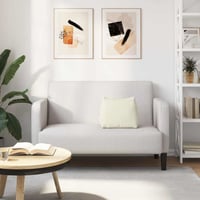 vidaXL Hátpárna Krém Bársonyos 45x20x35 cm 4