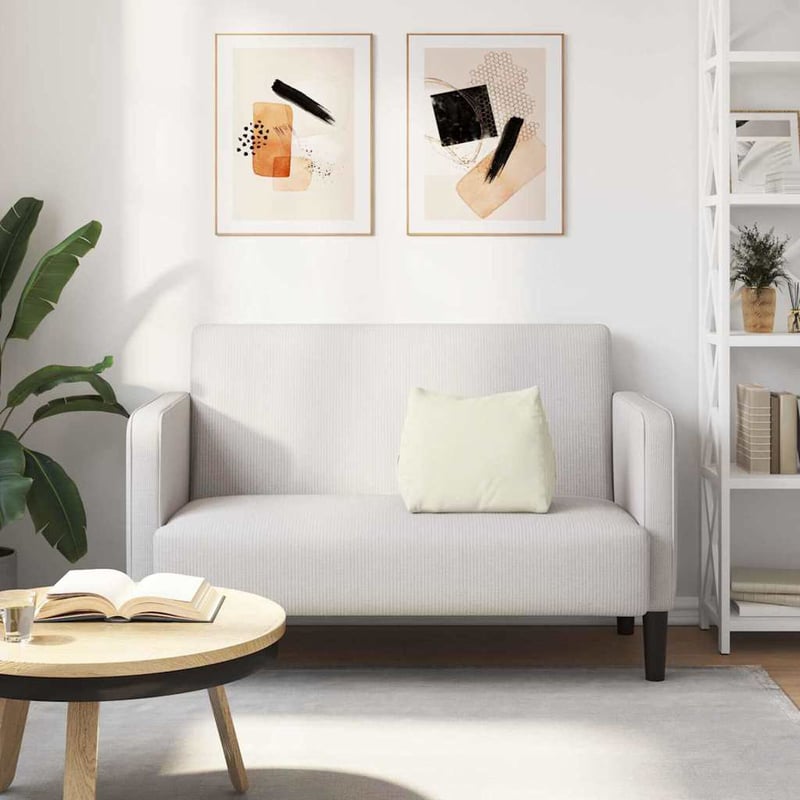 vidaXL Hátpárna Krém Bársonyos 45x20x35 cm