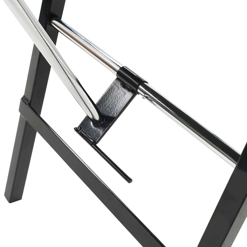 vidaXL Hordozható Kozmetikai Szék Műbőr 185x78x76 cm Fekete