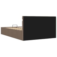 vidaXL Hydraulikus ágy LED világítással és ágyneműtartóval 120x200 cm 8