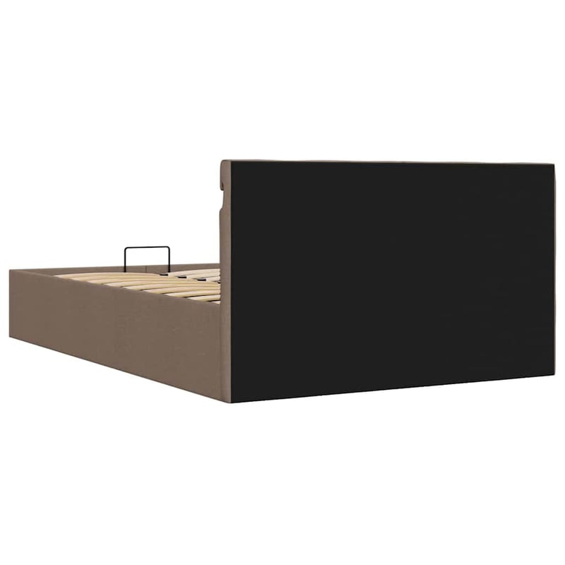vidaXL Hydraulikus ágy LED világítással és ágyneműtartóval 120x200 cm