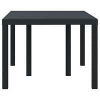Masă de grădină vidaXL, antracit, poliratan, masă de exterior pentru dining, rezistentă la intemperii, 150x100x73 cm 3