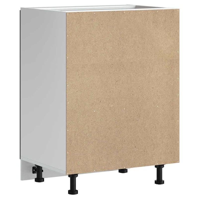 vidaXL Kalmar Mosogató Aljzat Szekrény 60x46x81,5 cm Fekete