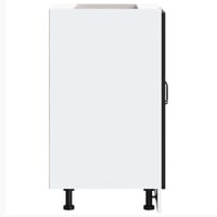 vidaXL Kalmar Mosogató Aljzat Szekrény 60x46x81,5 cm Fekete 6