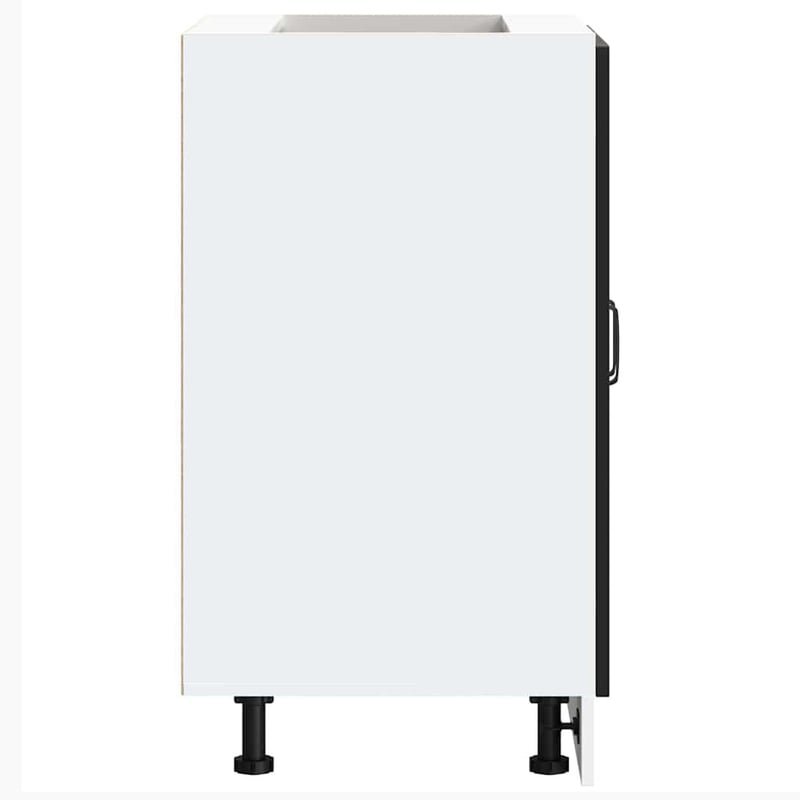 vidaXL Kalmar Mosogató Aljzat Szekrény 60x46x81,5 cm Fekete