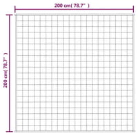 vidaXL kék súlyozott takaró 200x200 cm 9 kg 7