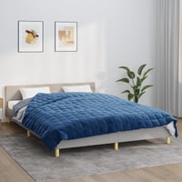 vidaXL kék súlyozott takaró 200x200 cm 9 kg 2
