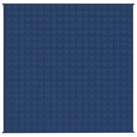 vidaXL kék súlyozott takaró 200x200 cm 9 kg 3
