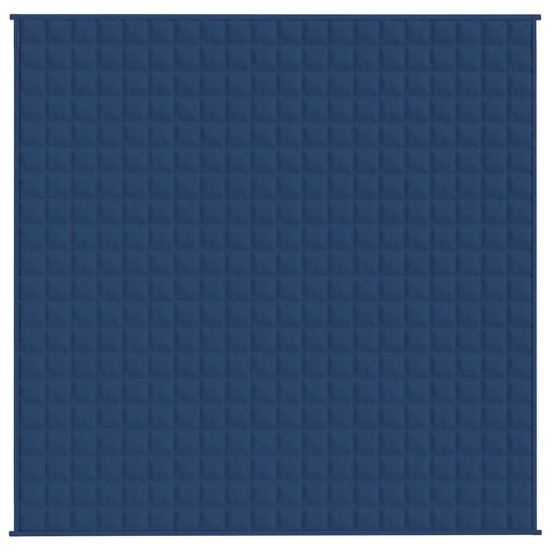 vidaXL kék súlyozott takaró 200x200 cm 9 kg