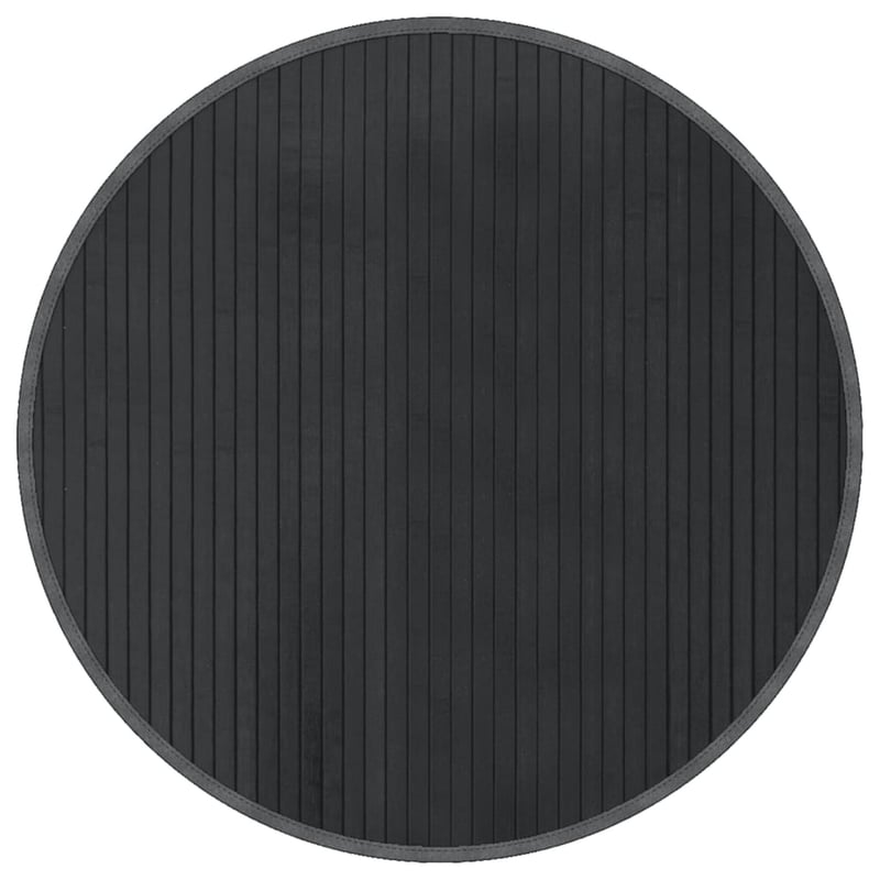 vidaXL kerek bambusz szőnyeg 60 cm szürke