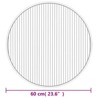 vidaXL kerek bambusz szőnyeg 60 cm szürke 8