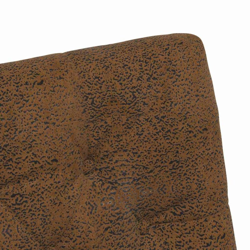 vidaXL Kerekes Étkező Szék 2 db Barna Műsuede 58x67x97 cm