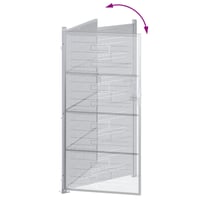 vidaXL Kerti Kapu 85x174 cm Rozsdamentes Acél Ezüst Zárolható Kültéri Kerítéskapu 10