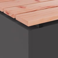 vidaXL Kerti pad Fekete 80x40x43 cm Acél 7