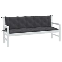 vidaXL kerti pad párna szett 2 db antracit 180x50x7 cm 2