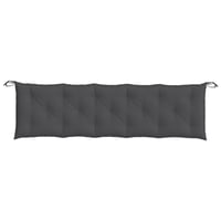 vidaXL kerti pad párna szett 2 db antracit 180x50x7 cm 6