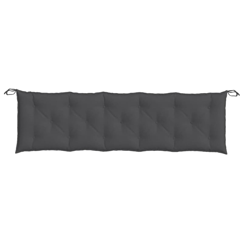 vidaXL kerti pad párna szett 2 db antracit 180x50x7 cm