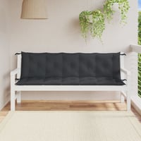 vidaXL kerti pad párna szett 2 db antracit 180x50x7 cm 3