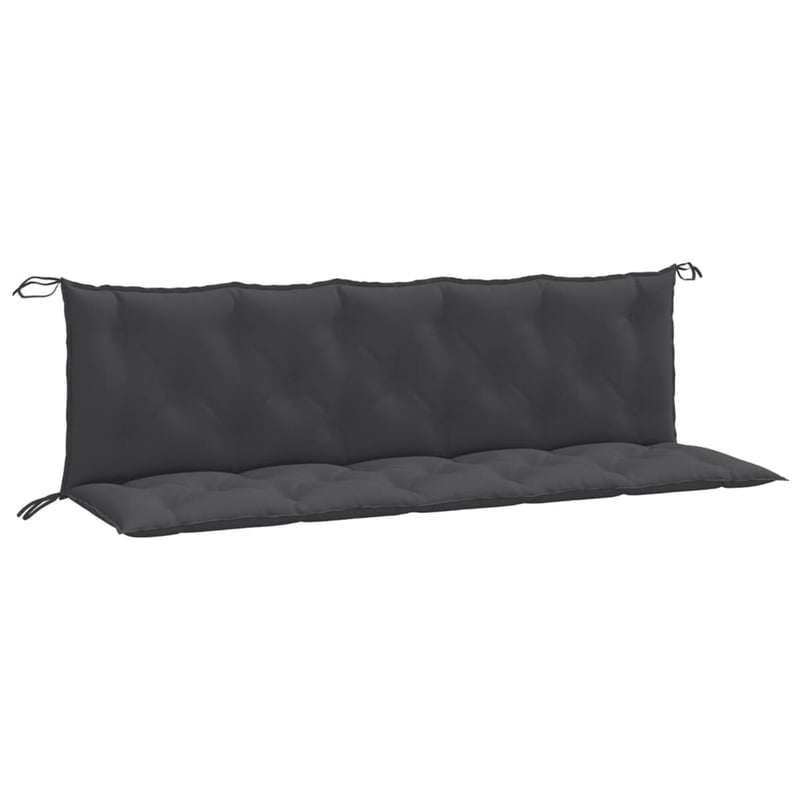 vidaXL kerti pad párna szett 2 db antracit 180x50x7 cm
