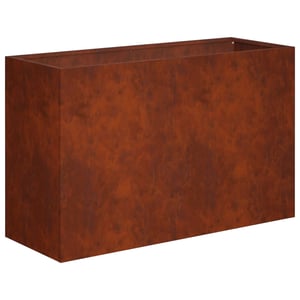 vidaXL Ghiveci de grădină din oțel ruginiu 80x40x50 cm, jardinieră metalică rezistentă la intemperii pentru exterior