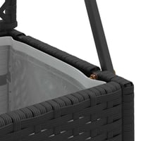 vidaXL Kertifuttató virágágyás Fekete 105x30x170cm Fém 6