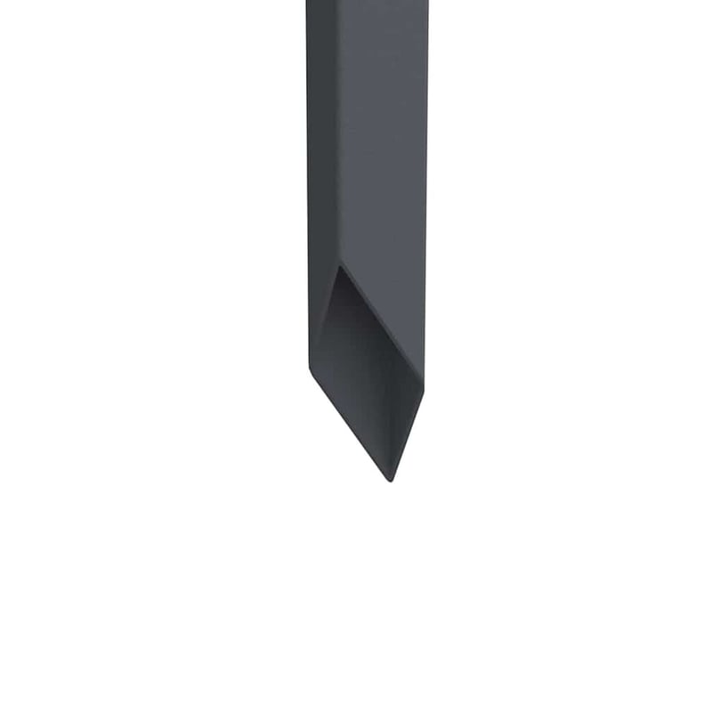 vidaXL Kertvédő vászon Antracit 50x140 cm Acél