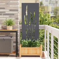 vidaXL Kertvédő vászon Antracit 50x140 cm Acél 2