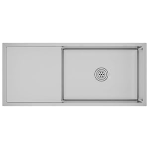 vidaXL ručne vyrobený nerezový drez - 100x44x20 cm