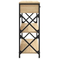 vidaXL Konzolos asztal Sonoma tölgy 75x28x75 cm 7