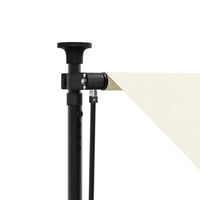 Copertină retractabilă vidaXL 150x100 cm, crem, cu cadru din oțel, parasolar manual pentru terasă și balcon 8