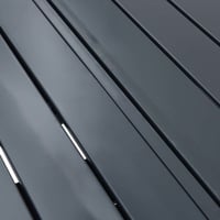 vidaXL vonkajší jedálenský stôl z ocele 210x90x73 cm antracitový záhradný stôl na terasu odolný voči poveternostným vplyvom, chýba návod na montáž 9