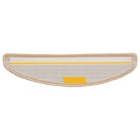 vidaXL Lépcsőmatrac 15 db 56x17x3 cm Krém Félkör 5