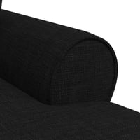 vidaXL Lounge Fotel Szoknyával és Párnákkal 3 Részes Fekete 8