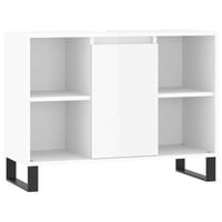 vidaXL Magasfényű Fehér Fürdőszobaszekrény 80x33x60 cm 1