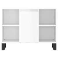 vidaXL Magasfényű Fehér Fürdőszobaszekrény 80x33x60 cm 6