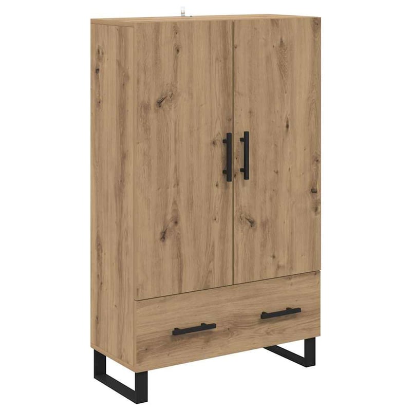 vidaXL Magasfiú fiókkal Artisan tölgy 69,5x30x115 cm