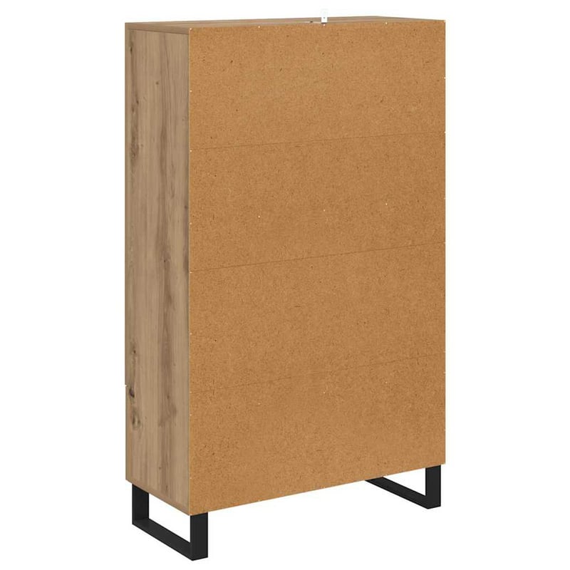 vidaXL Magasfiú fiókkal Artisan tölgy 69,5x30x115 cm