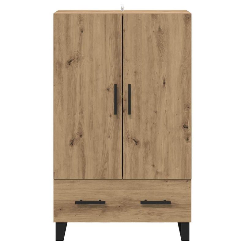 vidaXL Magasfiú fiókkal Artisan tölgy 69,5x30x115 cm