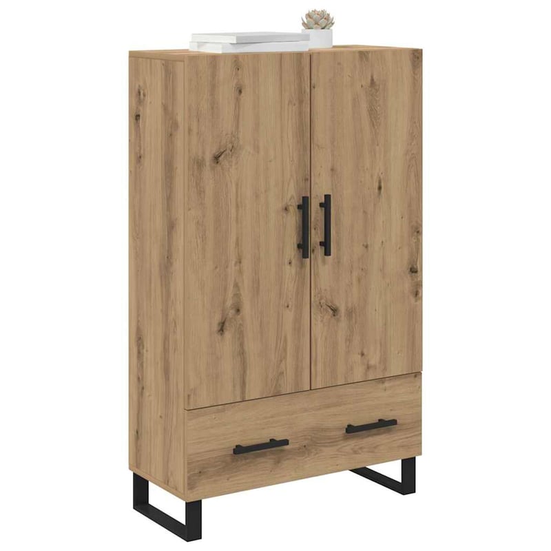 vidaXL Magasfiú fiókkal Artisan tölgy 69,5x30x115 cm