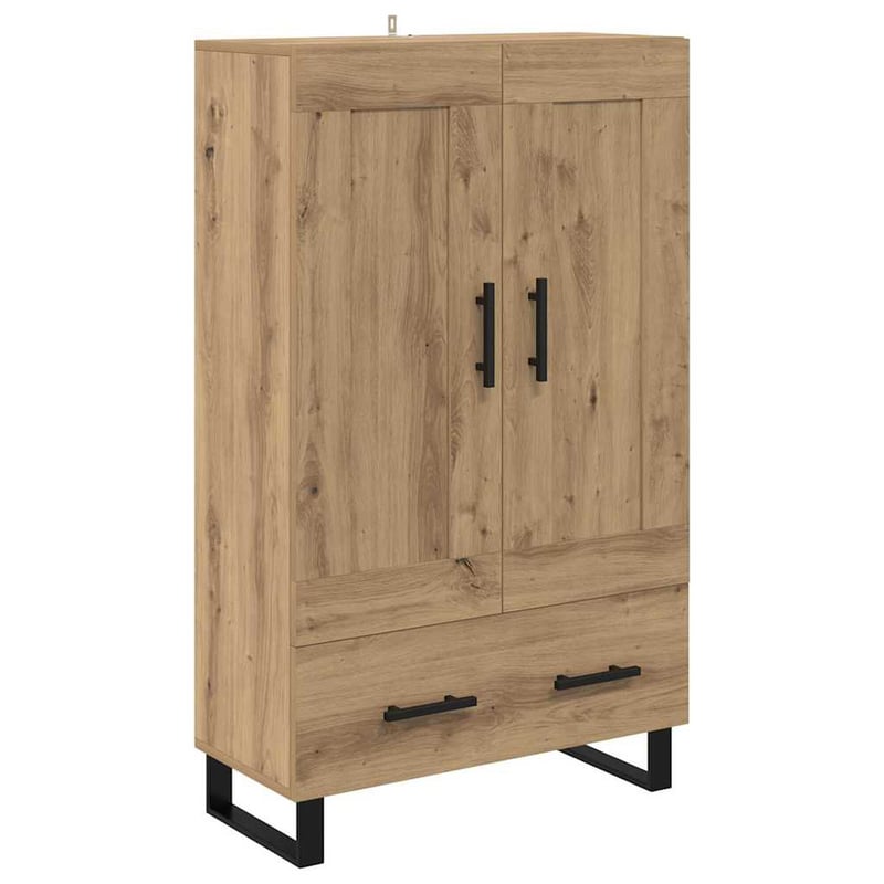 vidaXL Magasfiú fiókkal Artisan tölgy 69,5x31x115 cm